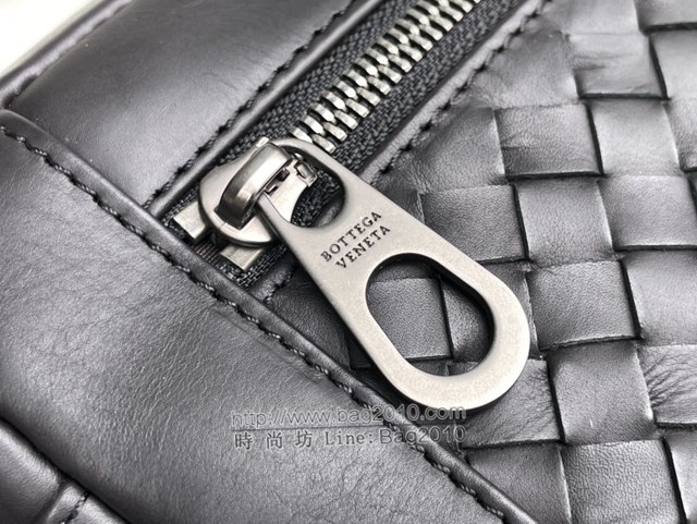 Bottega veneta高端男包 98030 寶緹嘉專櫃款腰包 BV經典款胎牛皮手工編織男士腰包挎包  gxz1357